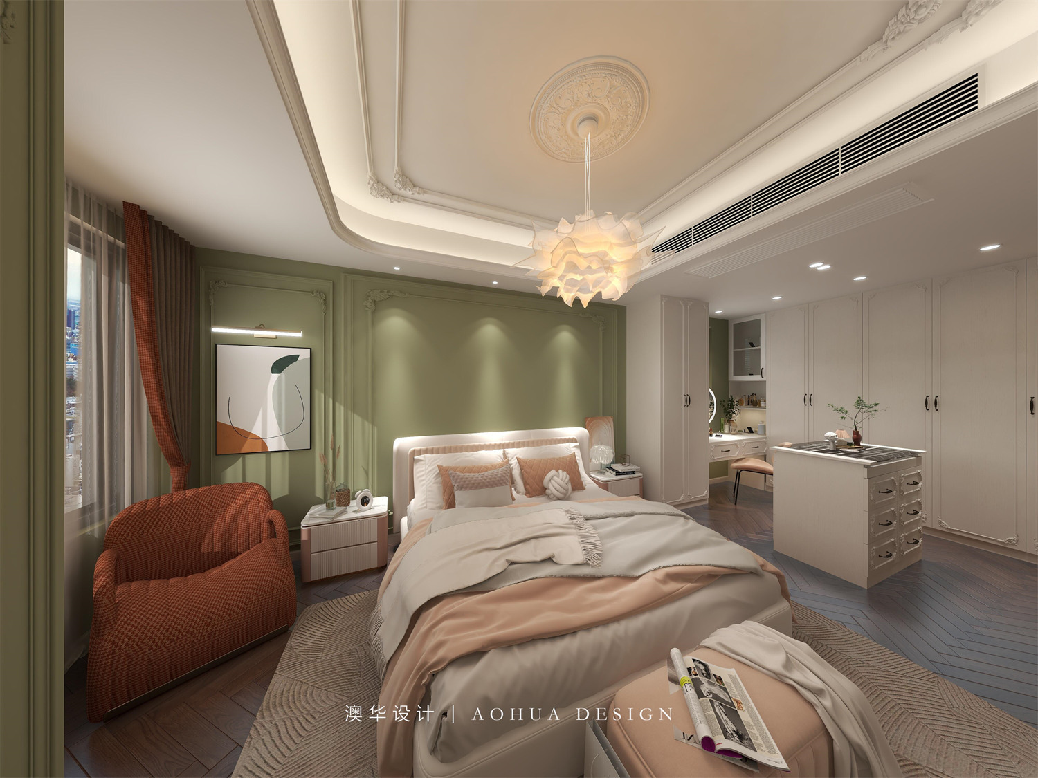 金地悅江時代-朗灣區,法式,武漢裝修