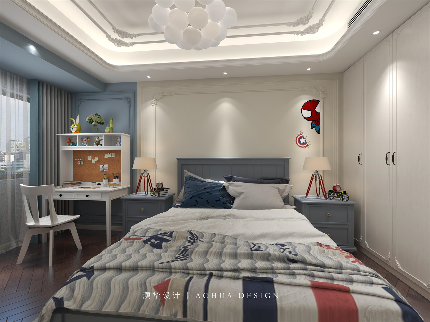 金地悅江時代-朗灣區,法式,武漢裝修