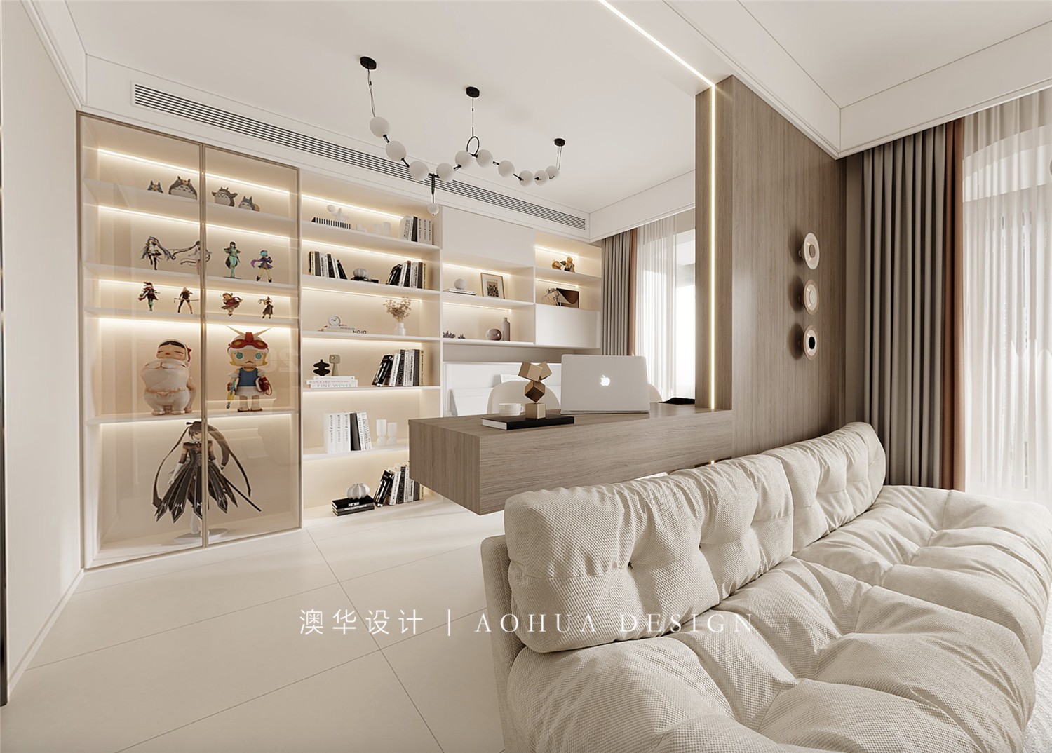 融創(chuàng)玖璽臺(tái)118㎡奶油風(fēng)