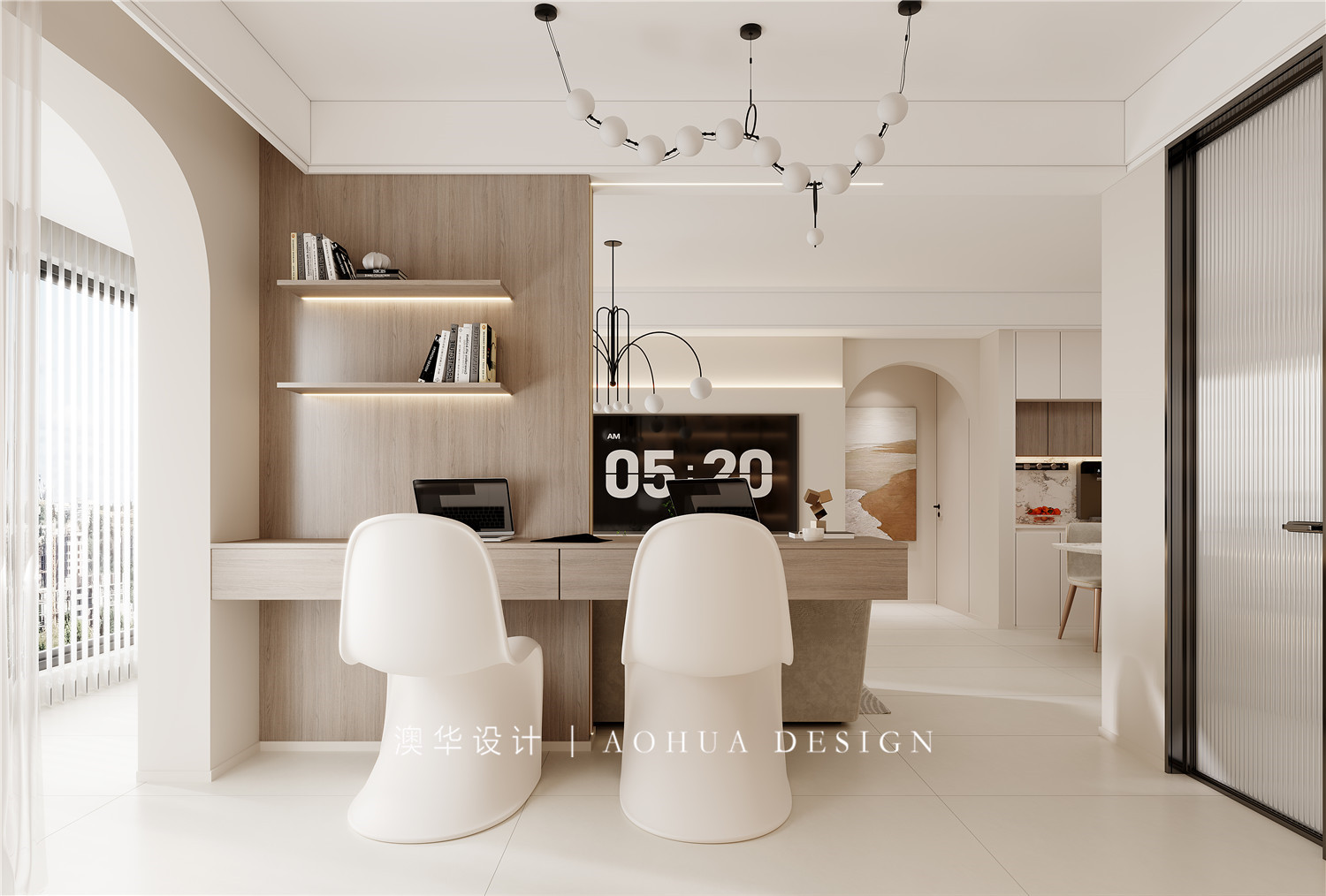 融創(chuàng)玖璽臺(tái)118㎡奶油風(fēng)