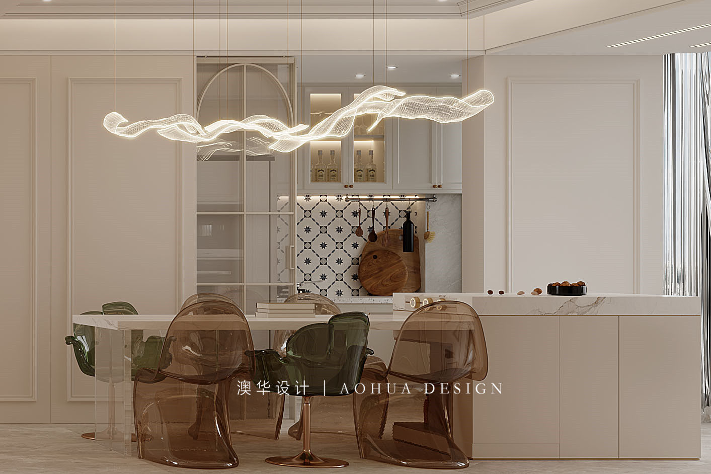 七星四季花園裝修,輕法式風格