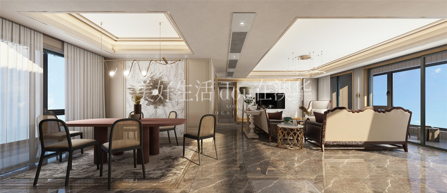 金地悅江時(shí)代188㎡美式