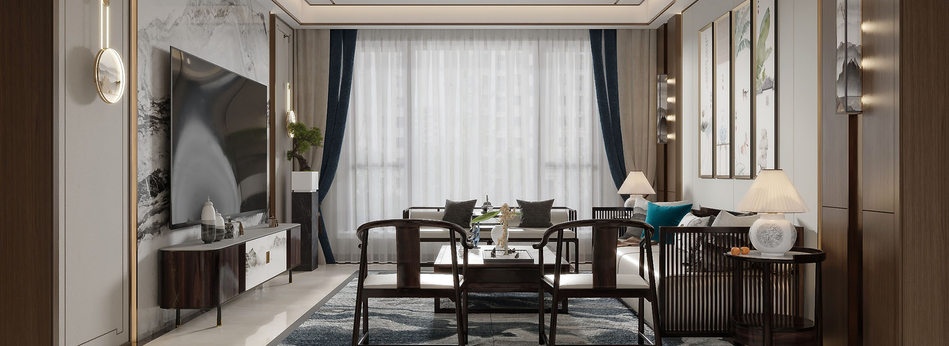 復(fù)地東湖國(guó)際130㎡,復(fù)地東湖國(guó)際裝修,武漢裝修設(shè)計(jì)