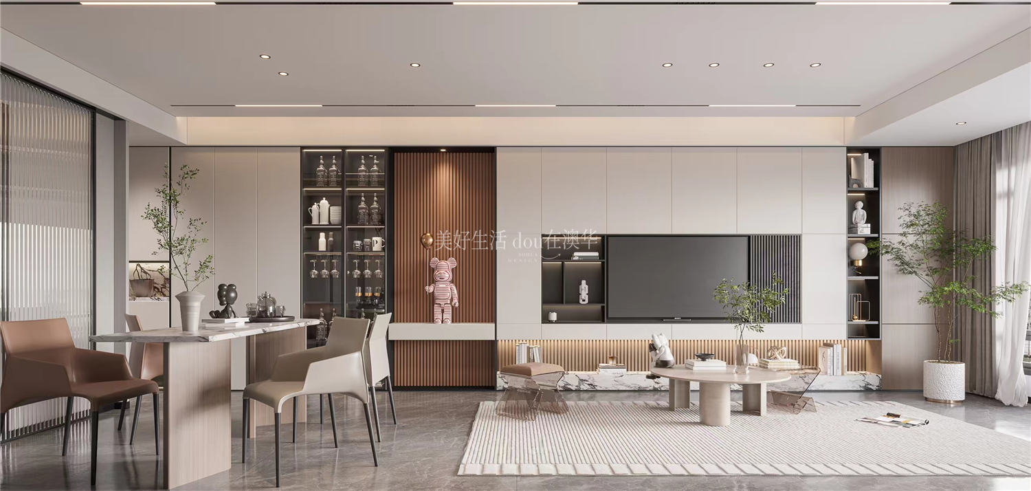 月亮灣130㎡,月亮灣裝修效果圖,武漢裝修設計