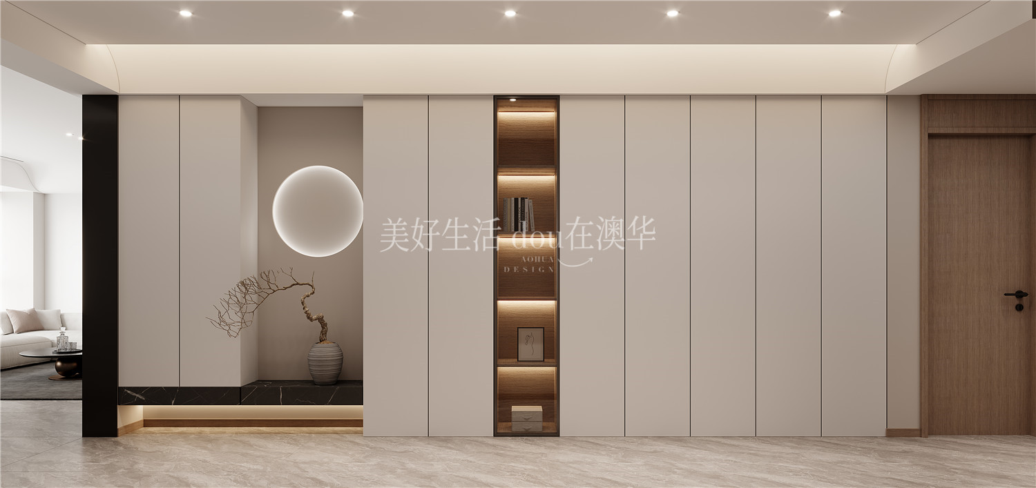 華僑城紅坊裝修效果圖,武漢室內設計,現代極簡