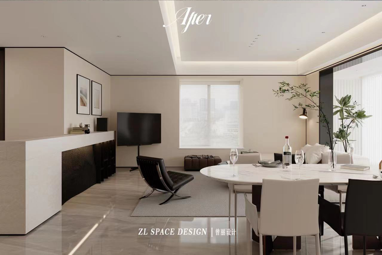 沙湖中心裝修效果圖,武漢裝修設計,現代極簡