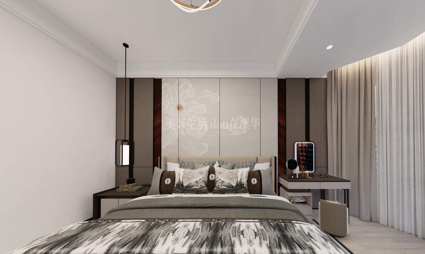 新中式,武漢別墅裝修