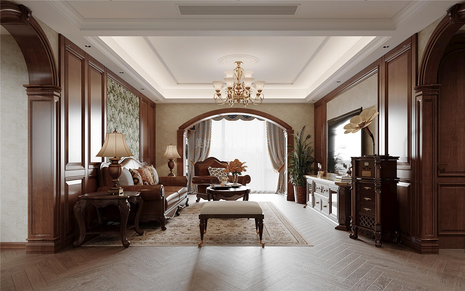 美式復古,武漢舊房翻新