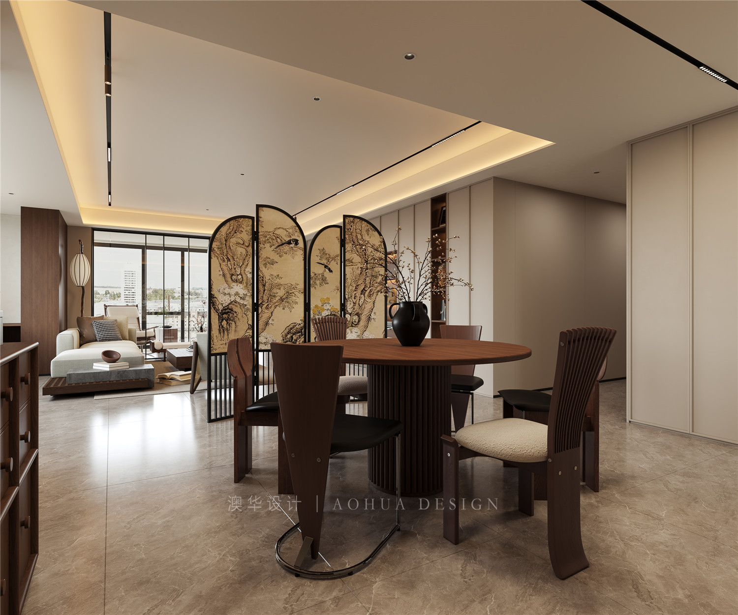 武漢瑞府裝修,中古風