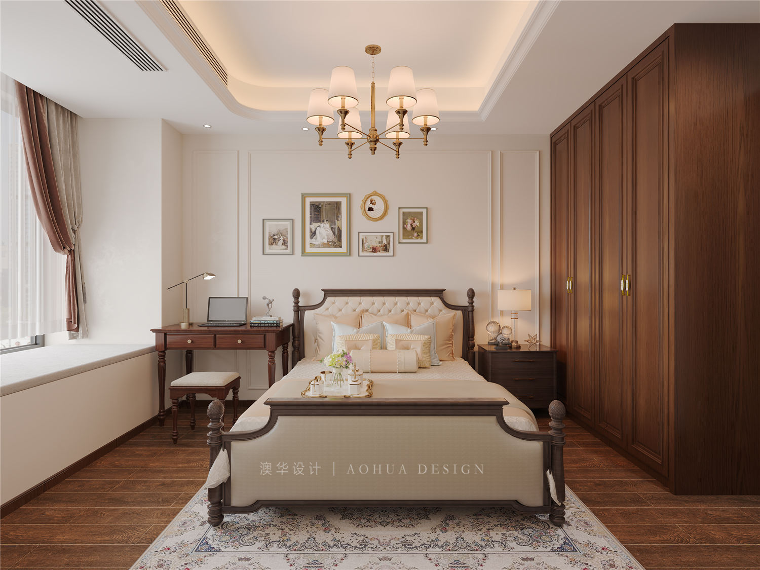 聯(lián)泰香域水岸裝修,美式復(fù)古