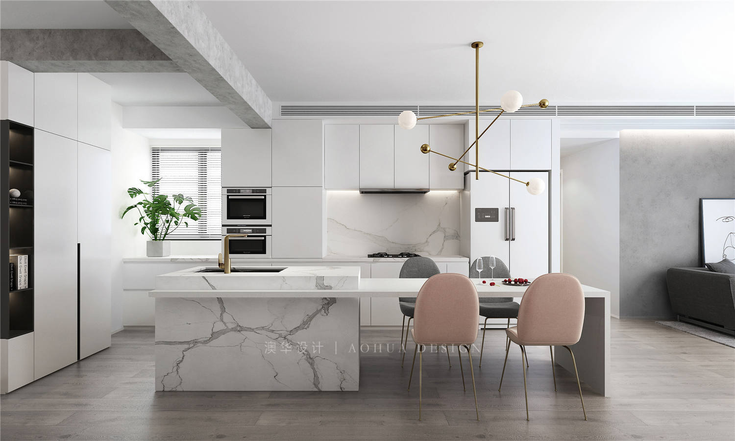 大華公園世家裝修,現代簡約