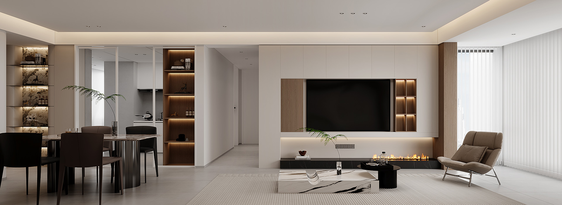 成園小區(qū)裝修,意式極簡