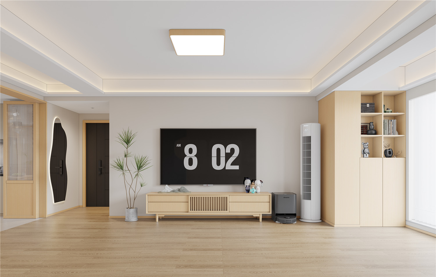 復(fù)地東湖國際7期裝修,原木風(fēng)