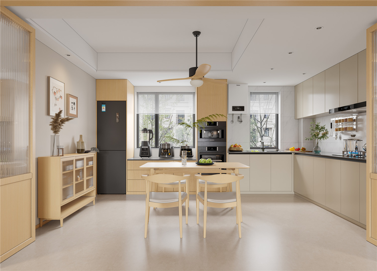 復(fù)地東湖國際7期裝修,原木風(fēng)