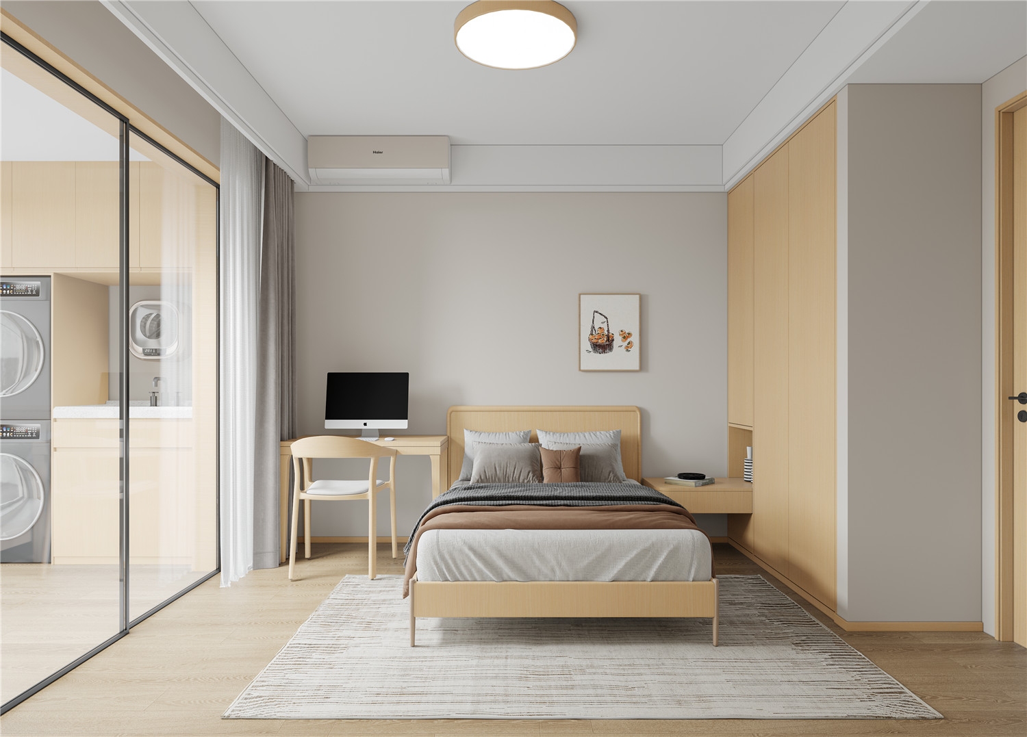 復(fù)地東湖國際7期裝修,原木風(fēng)