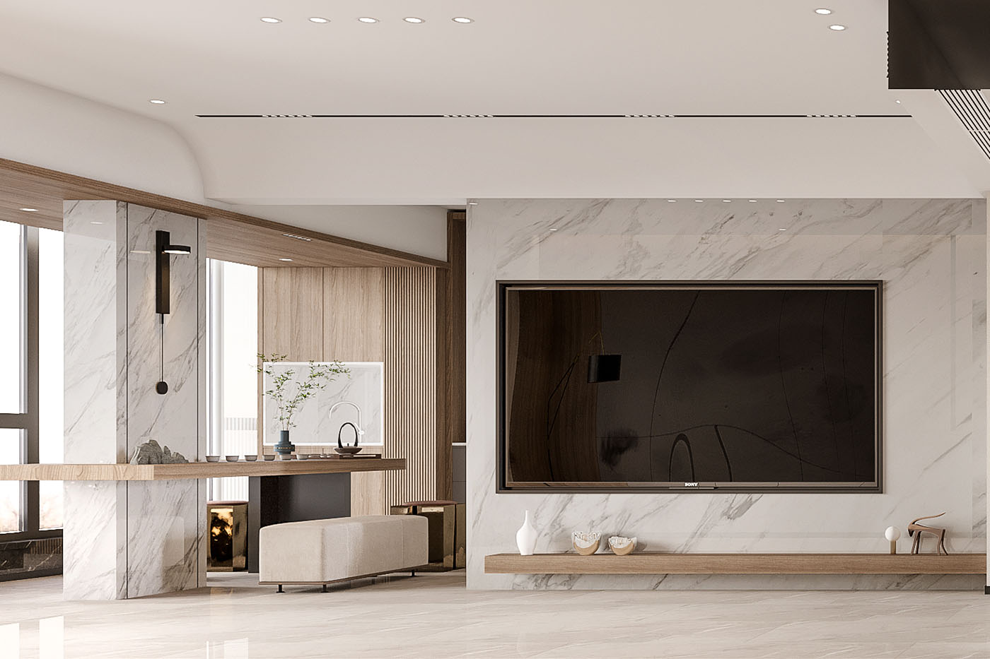 華發(fā)外灘薈裝修,大平層裝修