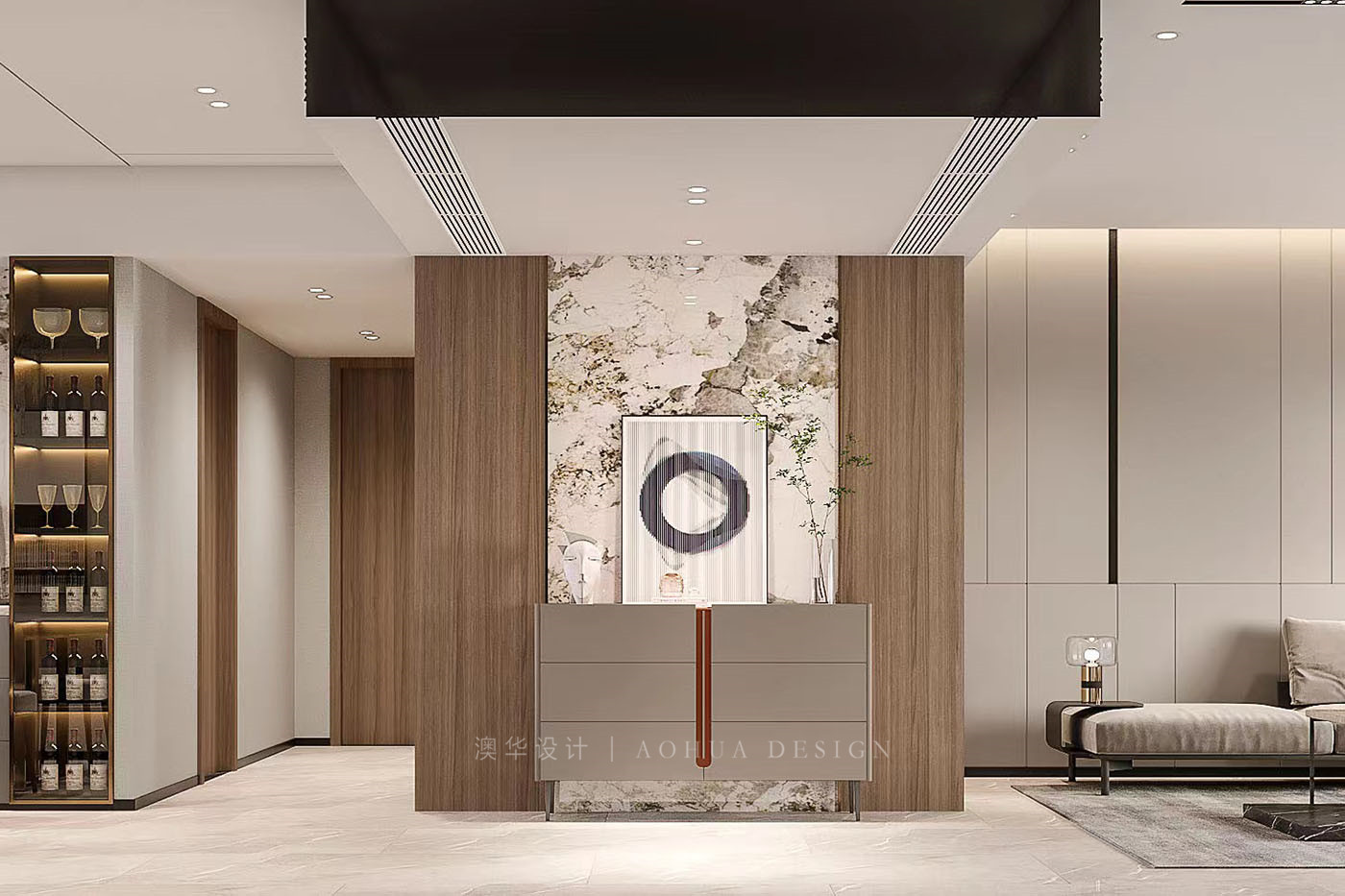 華發(fā)外灘薈裝修,大平層裝修