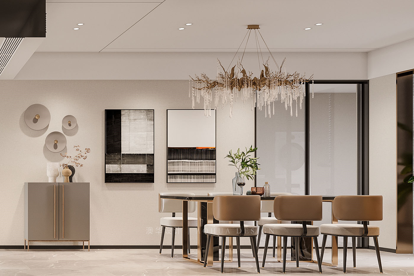 華發(fā)外灘薈裝修,大平層裝修