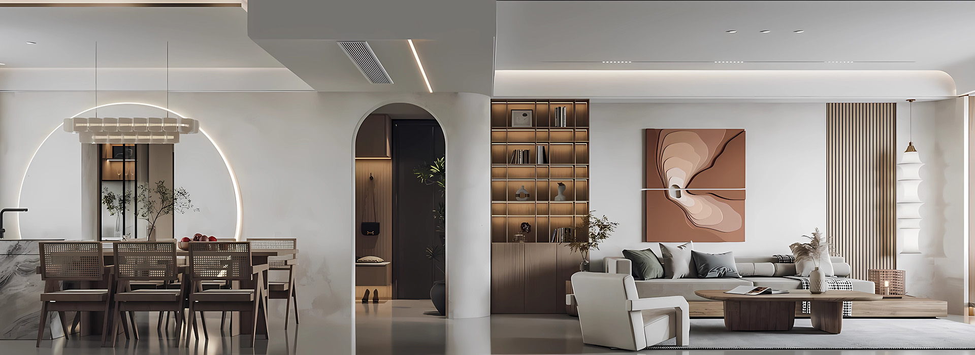 同馨花園雍豪府裝修,侘寂風