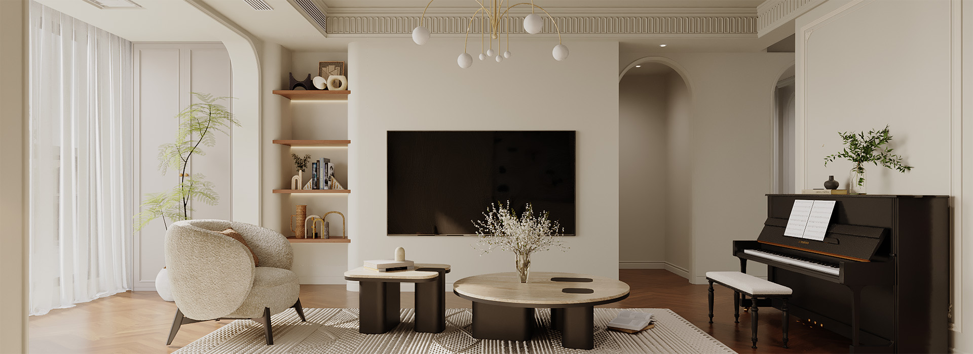 廣電光谷家裝修,中古風