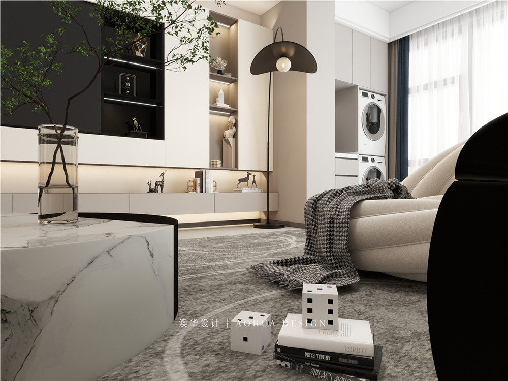 融創(chuàng)玖璽臺(tái)裝修,輕奢風(fēng)