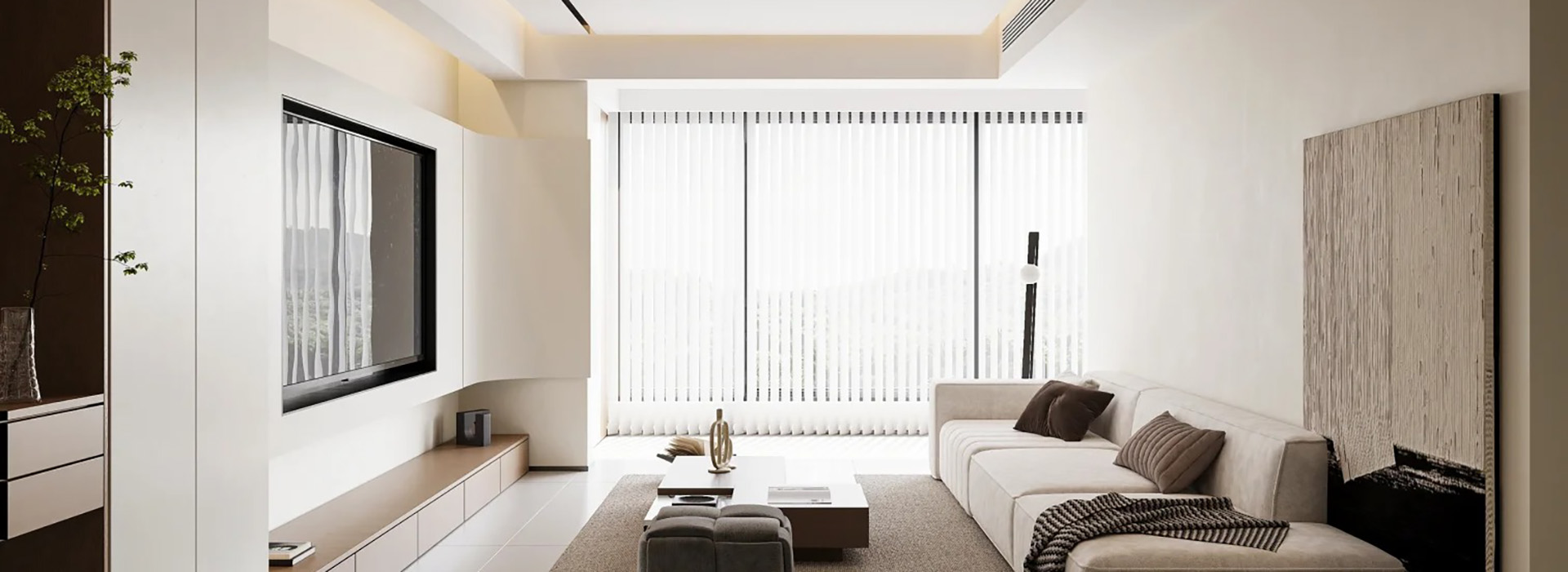 華發中央首府裝修,現代極簡風格