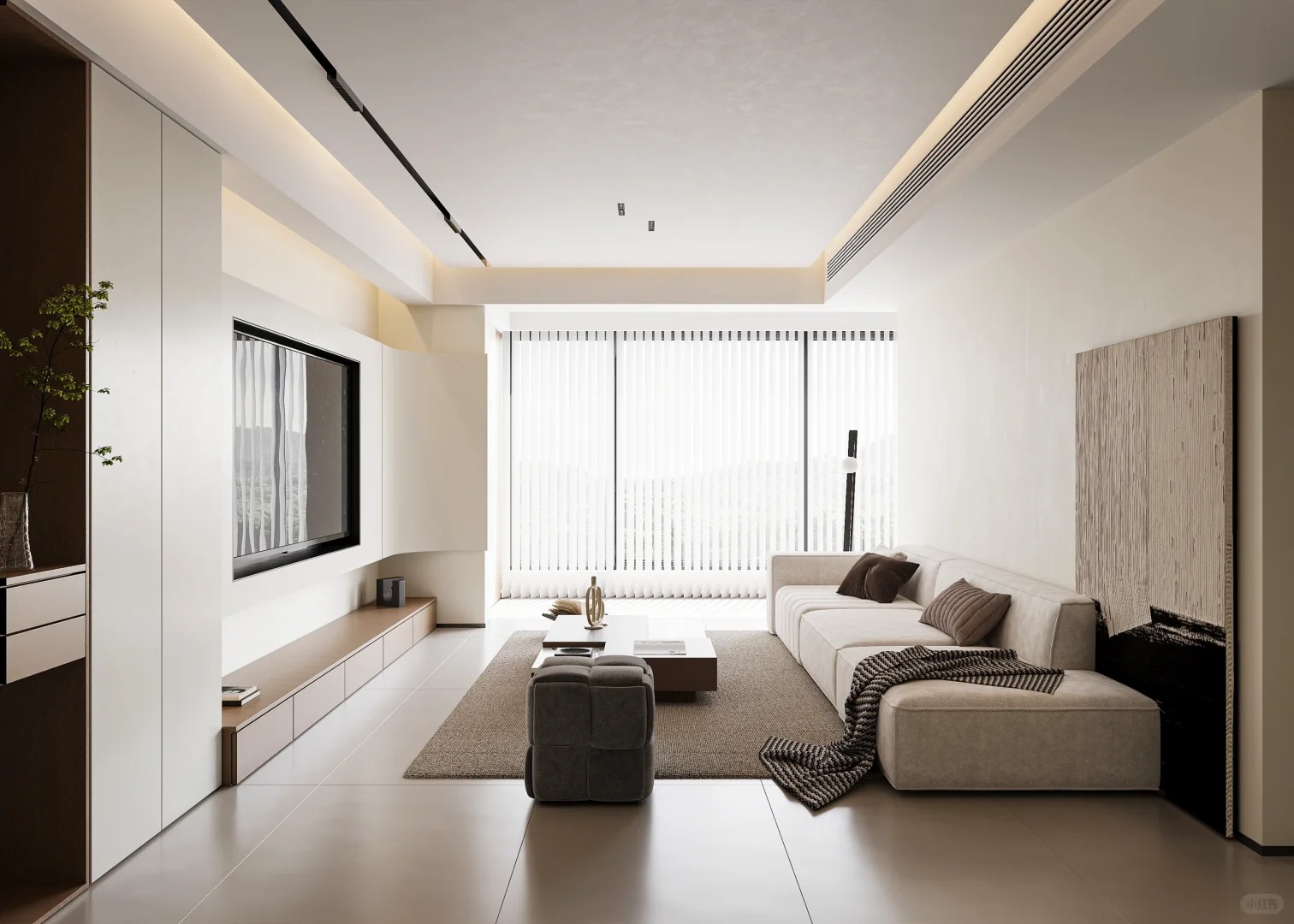 華發中央首府裝修,現代極簡風格