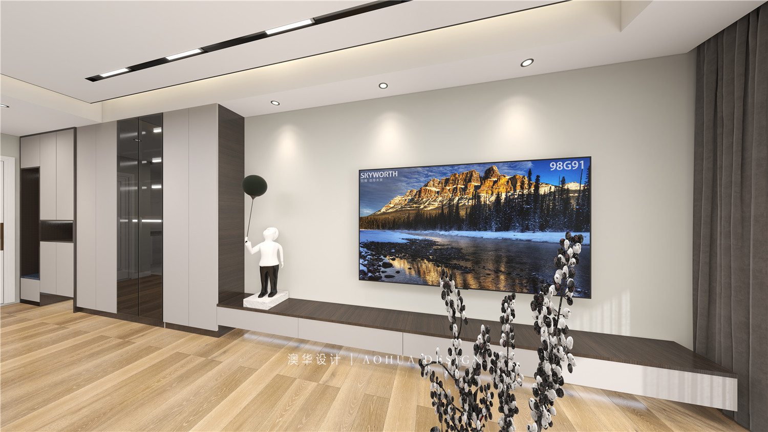 遠洋心漢口裝修,極簡風