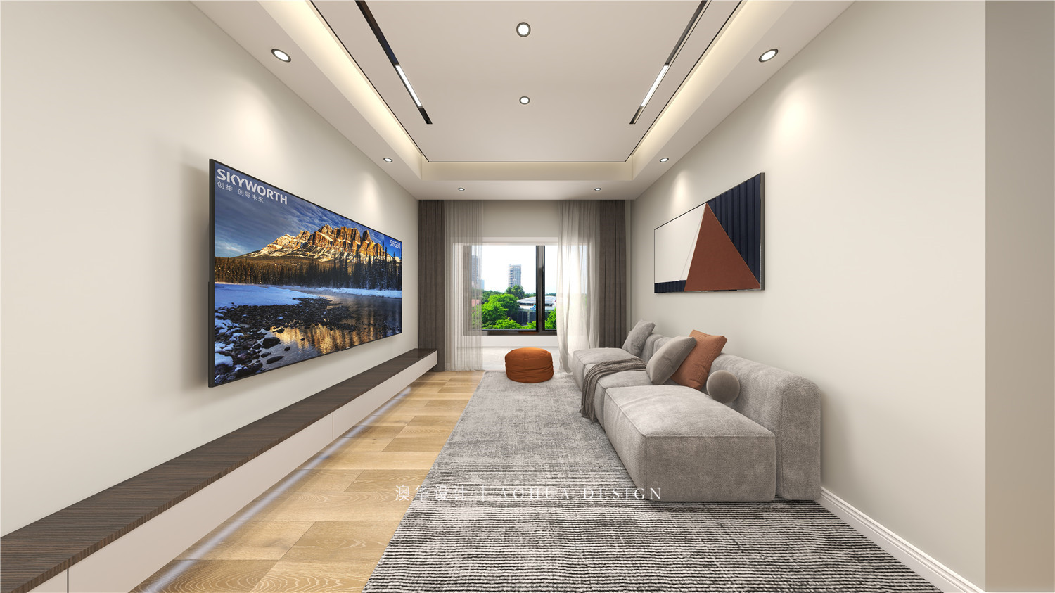 遠洋心漢口裝修,極簡風