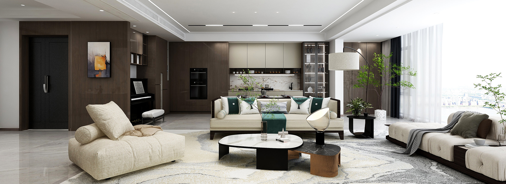 城投翰城裝修,輕奢風