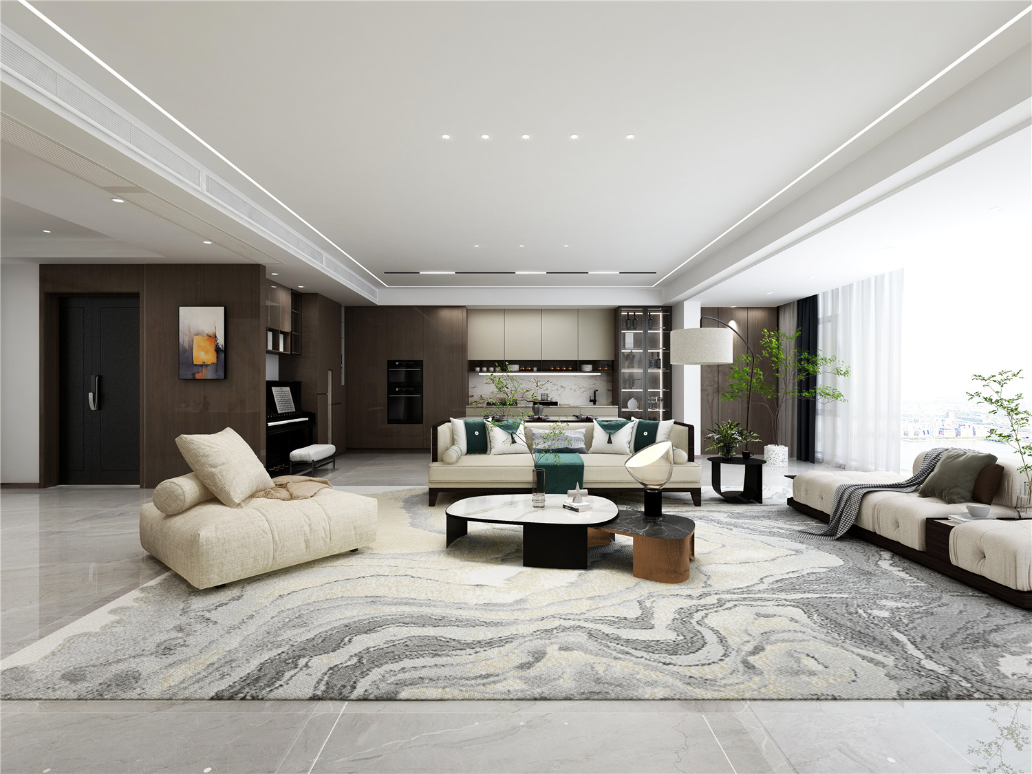 城投翰城裝修,輕奢風