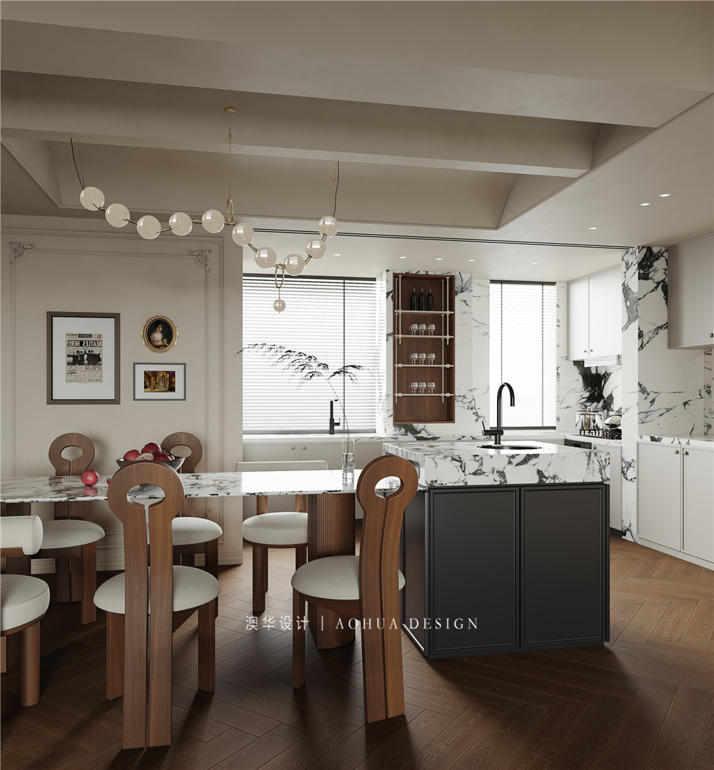 復(fù)地東湖國(guó)際裝修,法式復(fù)古