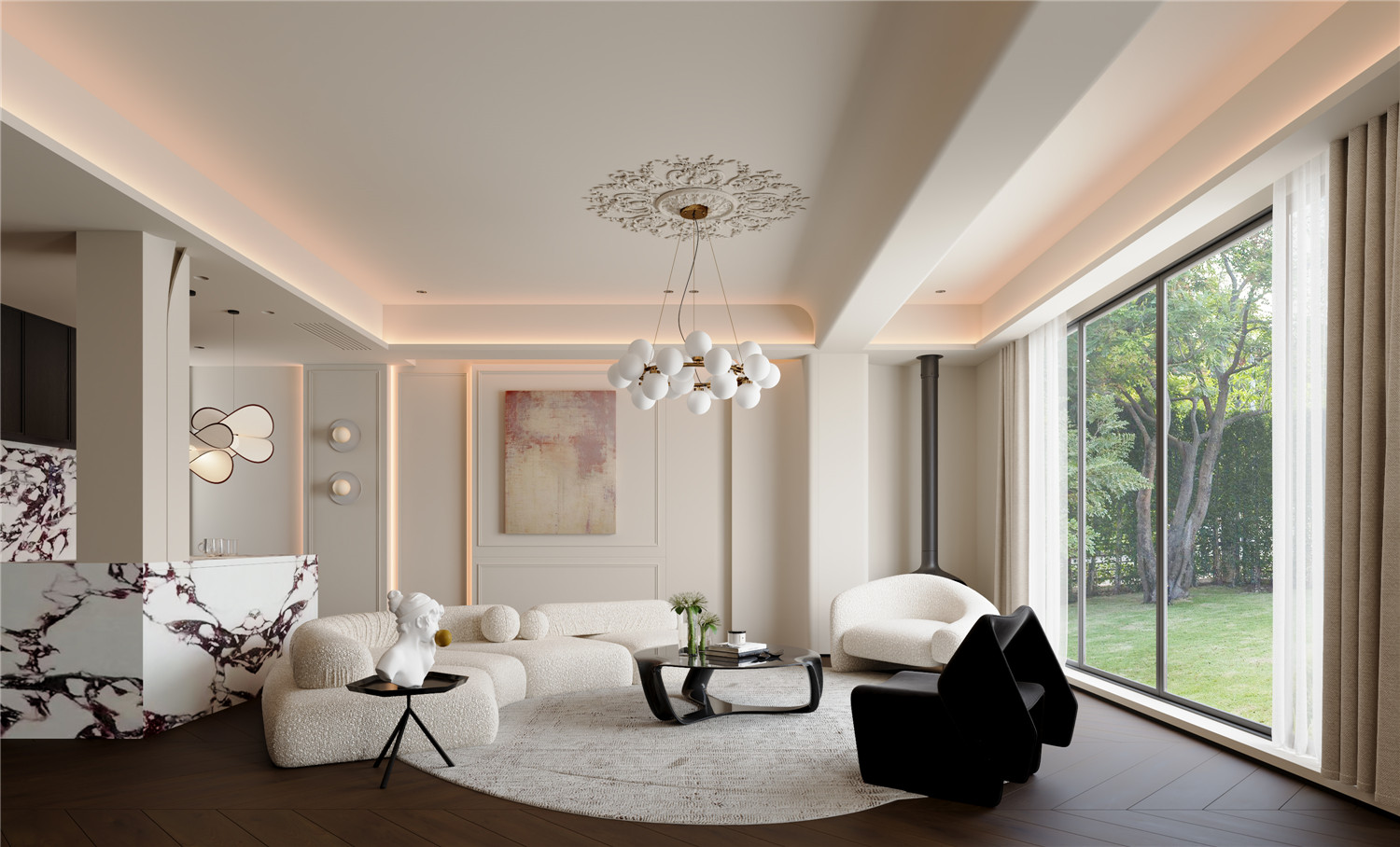 綠城湖畔云廬裝修,現代簡約