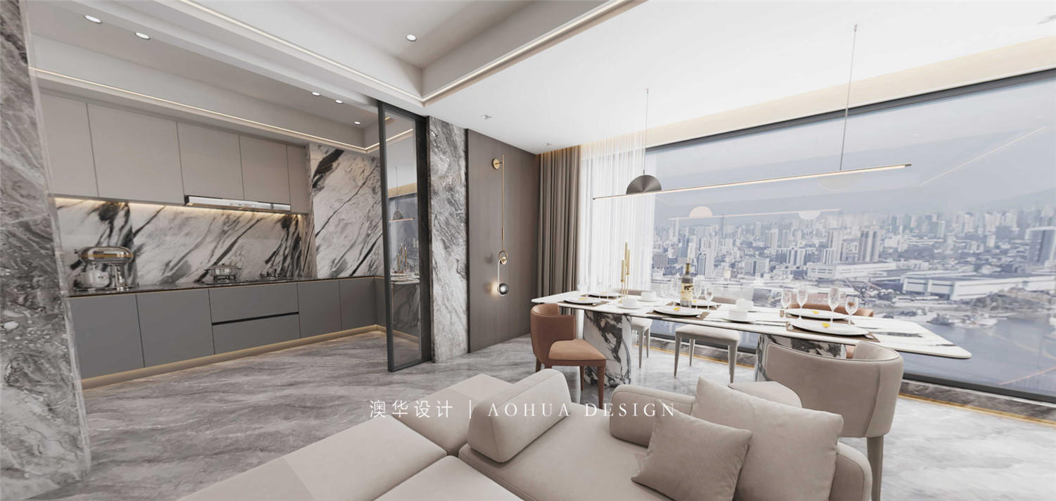 海珀濱江裝修,大平層裝修