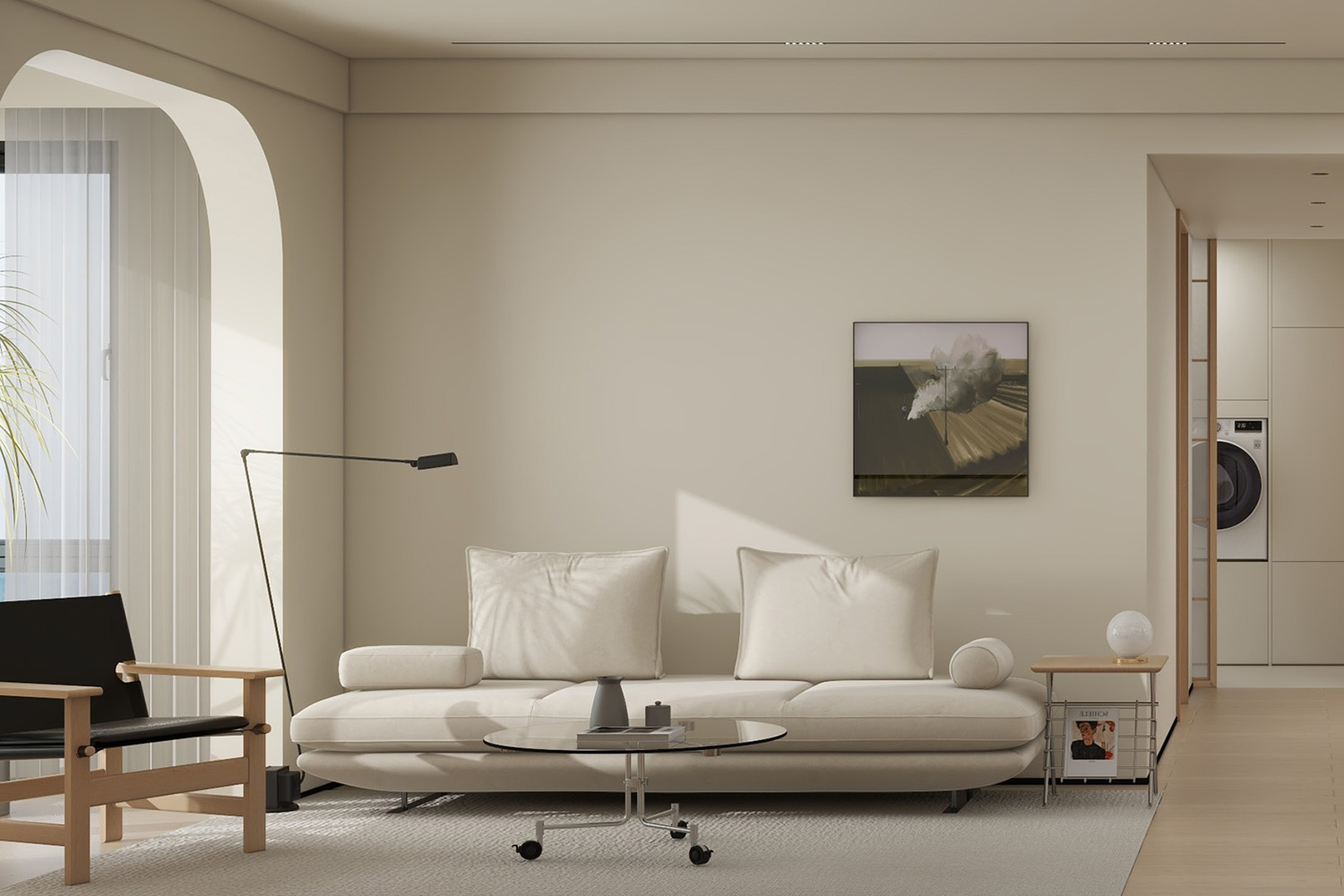 金輝世界城裝修,現代原木風格