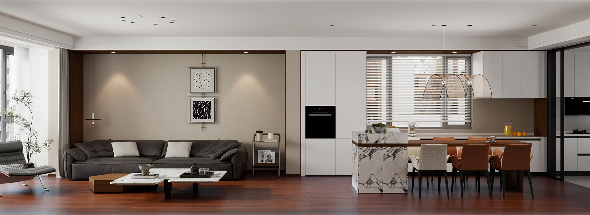 光谷創(chuàng)新天地裝修,大平層裝修