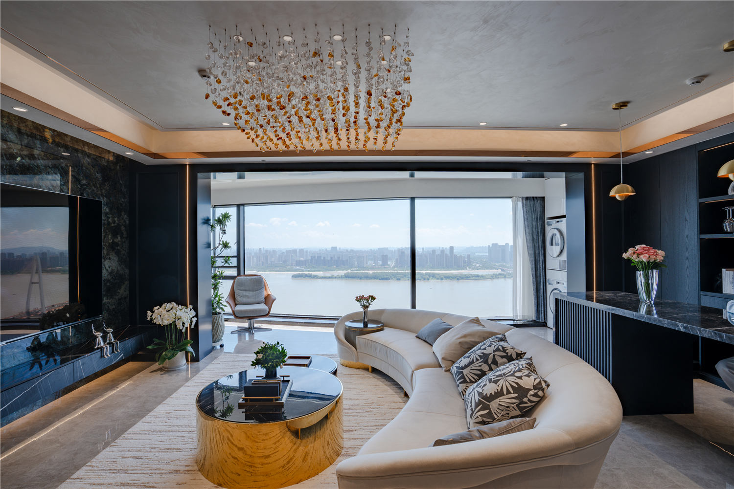 招商江山風華裝修,意式輕奢風