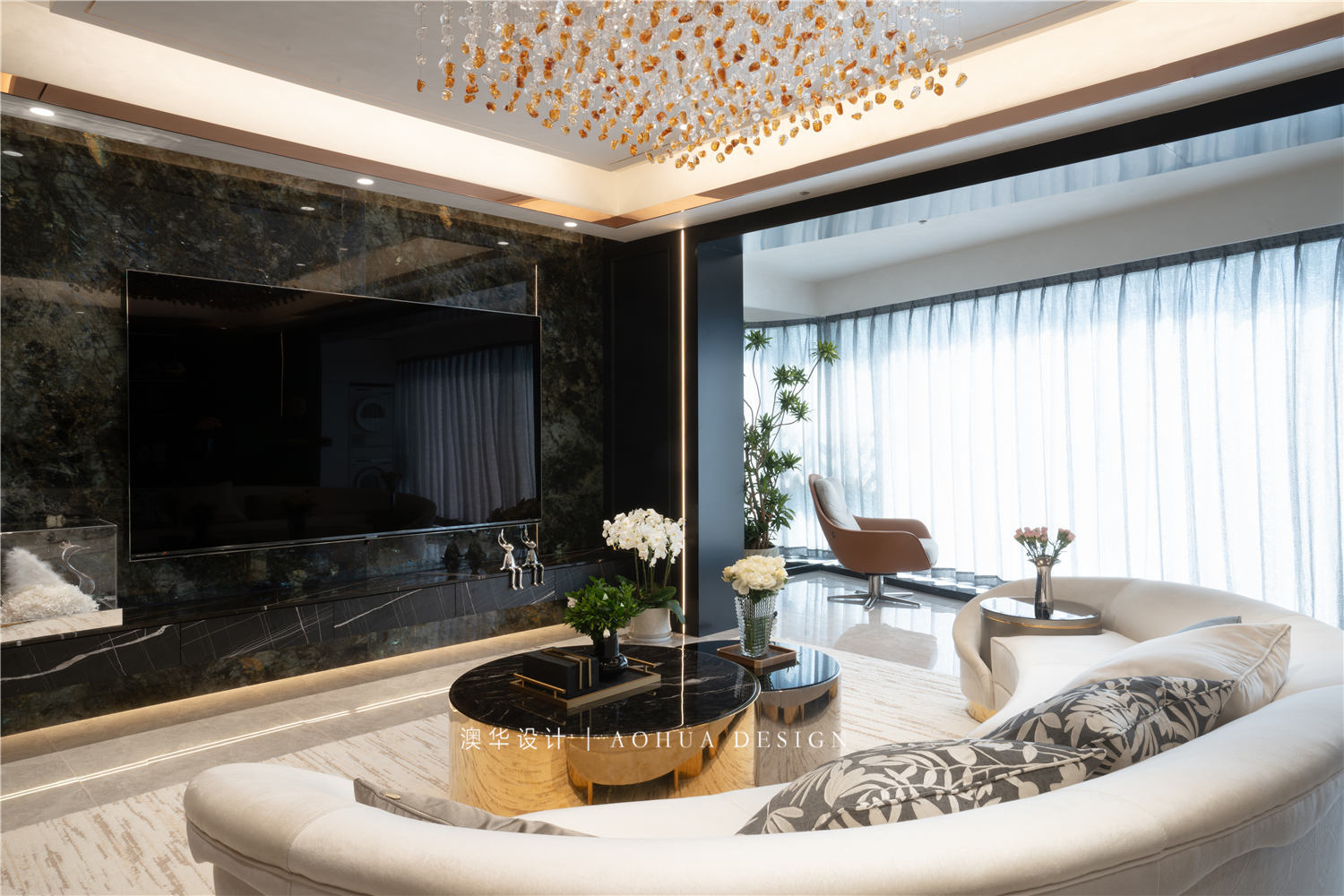 招商江山風華裝修,意式輕奢風