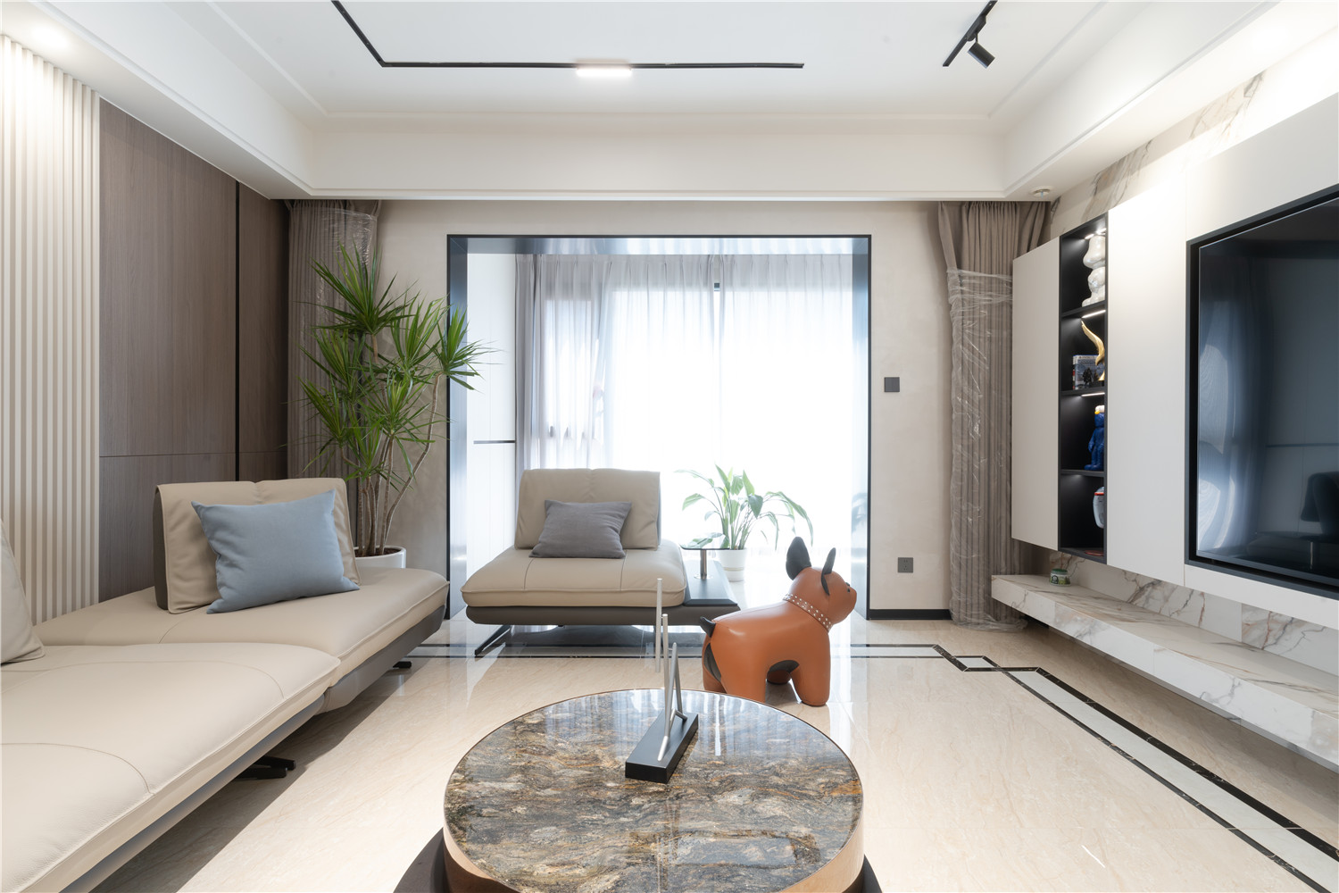 萬科漢口傳奇裝修,現(xiàn)代輕奢風(fēng)格