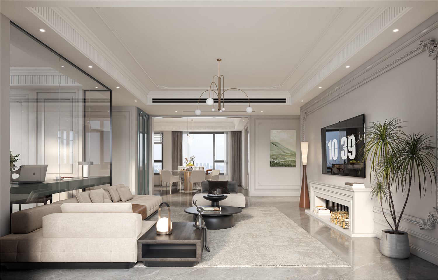 臥龍麗景灣裝修,輕法式風(fēng)格