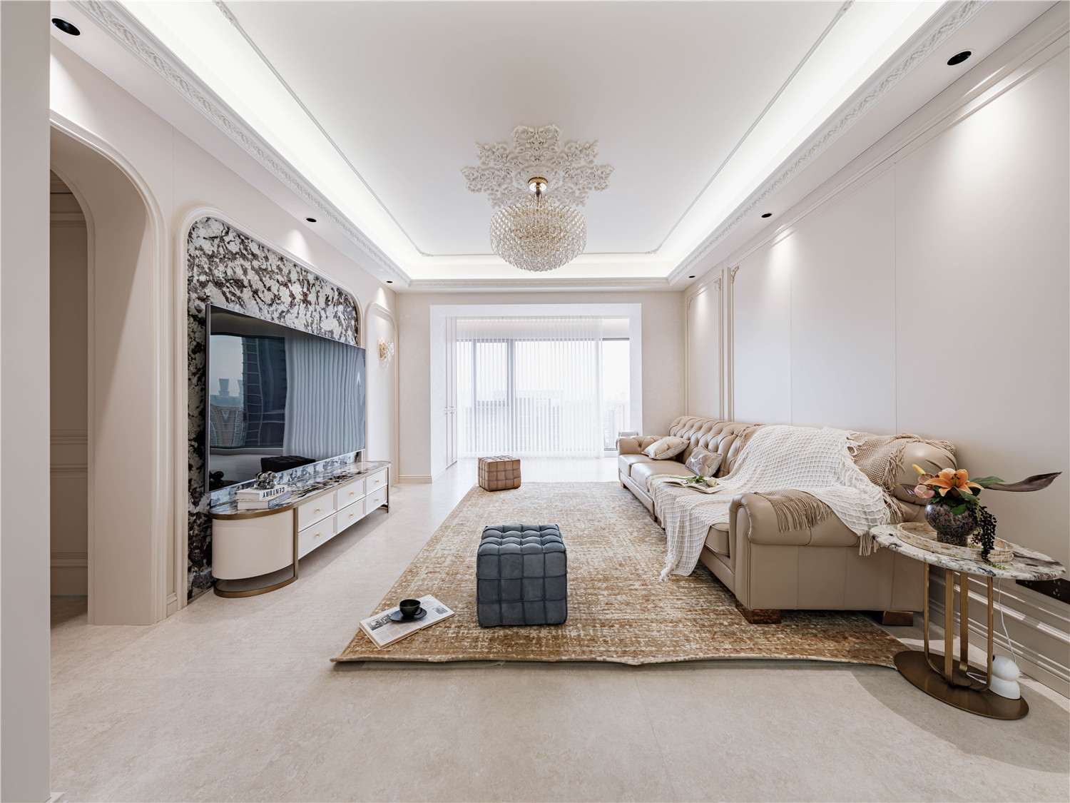 月亮灣壹號裝修,法式輕奢風格