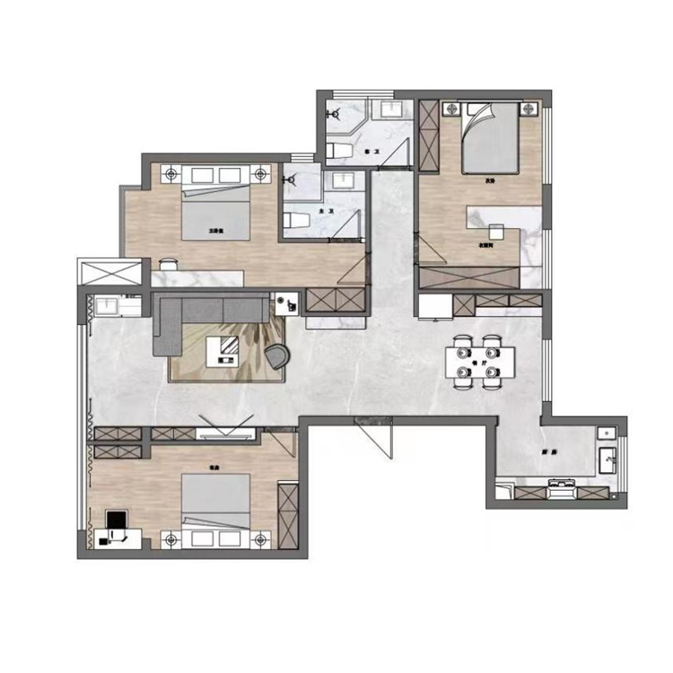 融創(chuàng)玖璽臺(tái)140㎡