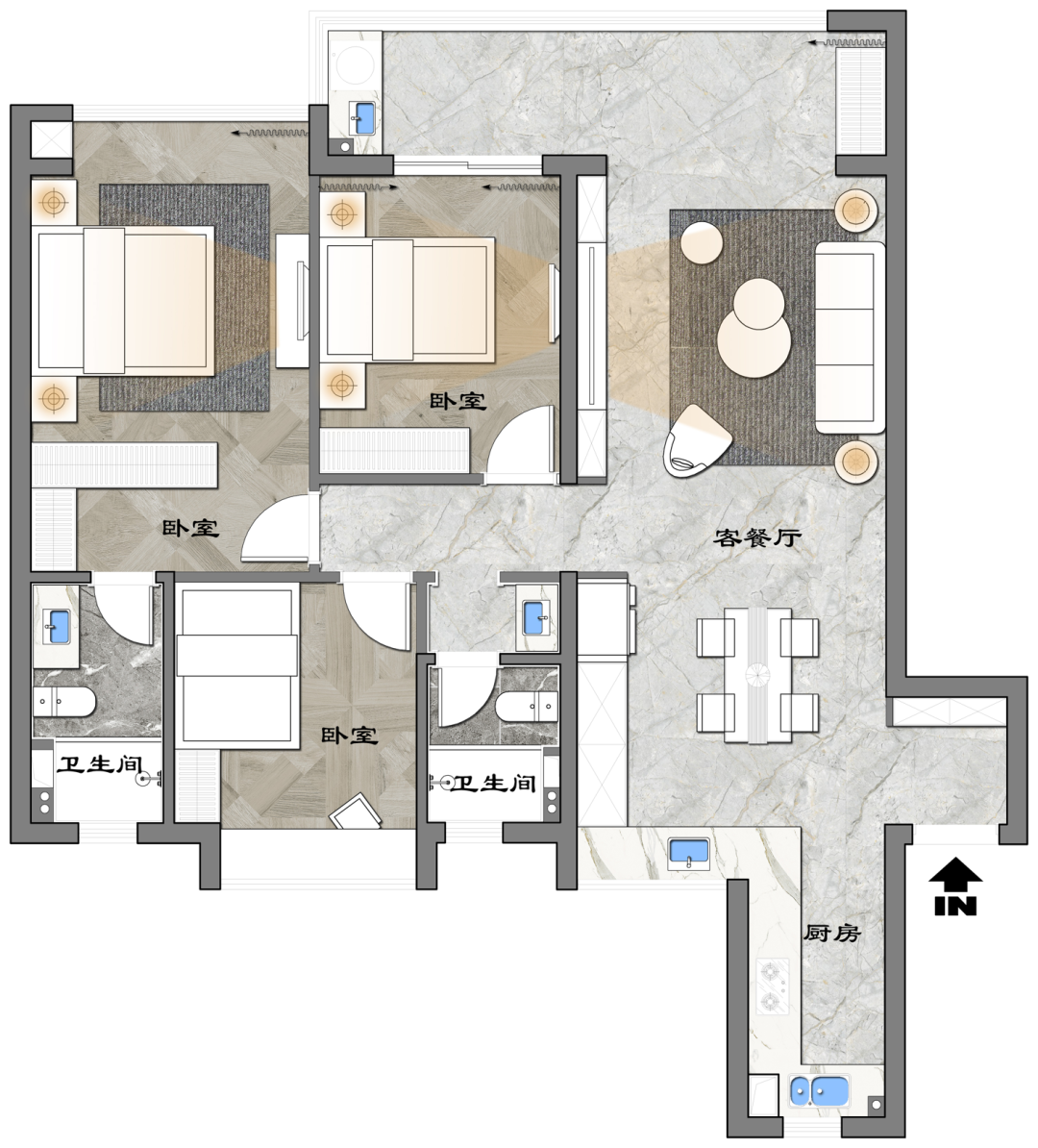 融創臨江府125㎡